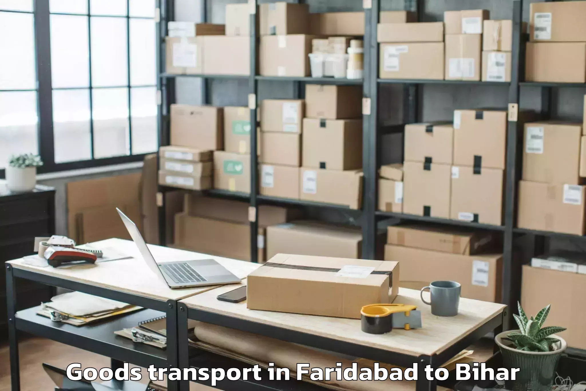 Expert Faridabad to Valmiki Nagar Goods Transport